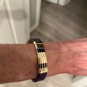 Bulgari leather bracelet